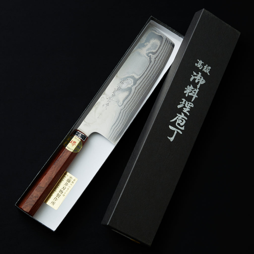 Fujii Nickel Damascus 10A Nakiri
